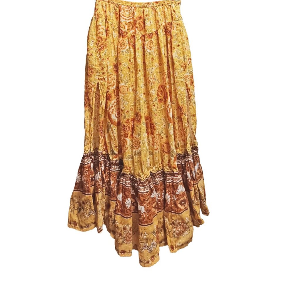 Spell & The Gypsy gold boho skirt - excellent condition size small - Picture 2 of 7